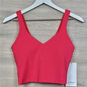 NWOT bright pink Lululemon align tank size 6